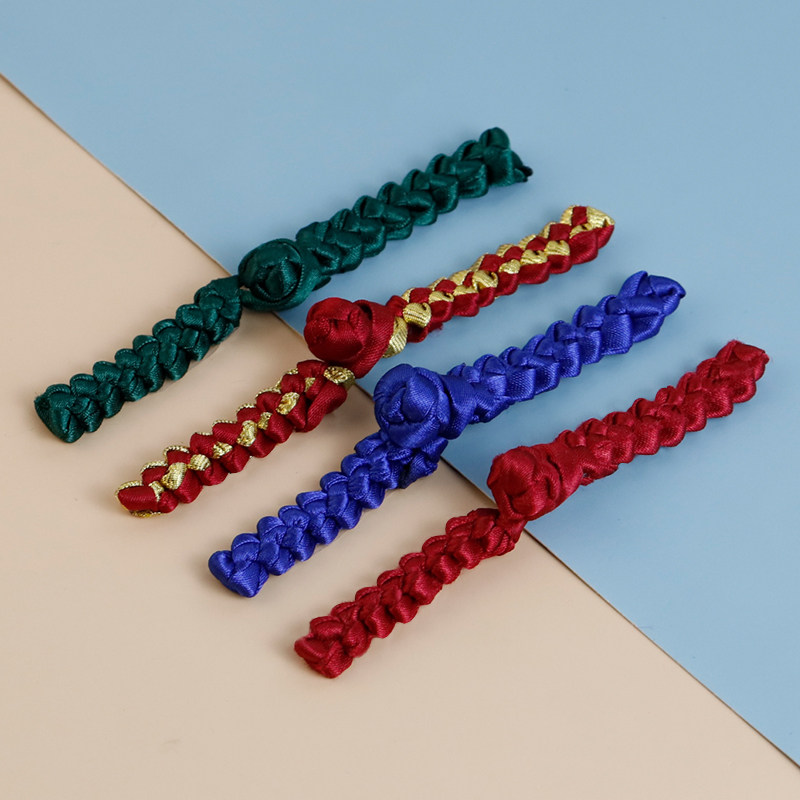 盘扣旗袍扣子中式一字扣辫子麦穗手工编织唐装古风复古装饰纽扣