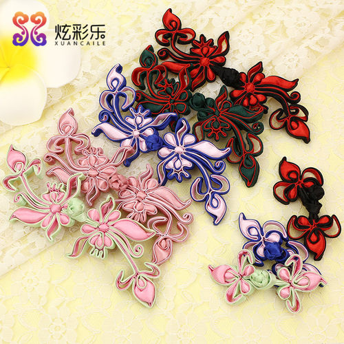 盘扣扣子旗袍纽扣复古手工中国风鸡冠花中式唐装衣服辅料布料花扣 - 封面