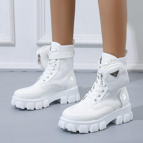 women leather boots martin boots big size 42欧美皮靴马丁靴女