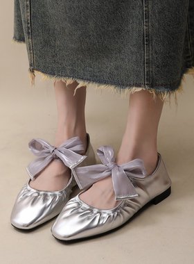 Ballet shoes women's summer temperament, evening flat shoes