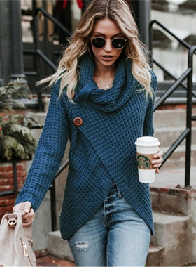 女高领毛衣外套2012 Women Sweater Женский свитер