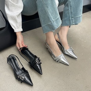 sandals red fairy shoes womens High summer heels