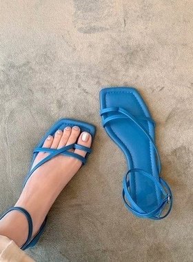 women's Summer Vacation Strap Roman Sandals Toe Flat Sandals