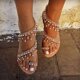 sandals flops Women covers flip toe tassels flat pearl