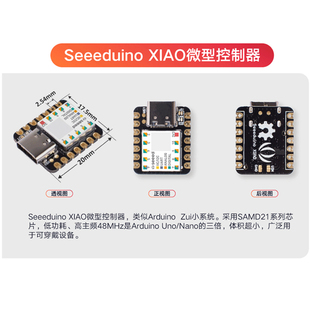SAMD21G18 uno开发板系统板Seeeduino XIAO微型控制器高主频48MHZ
