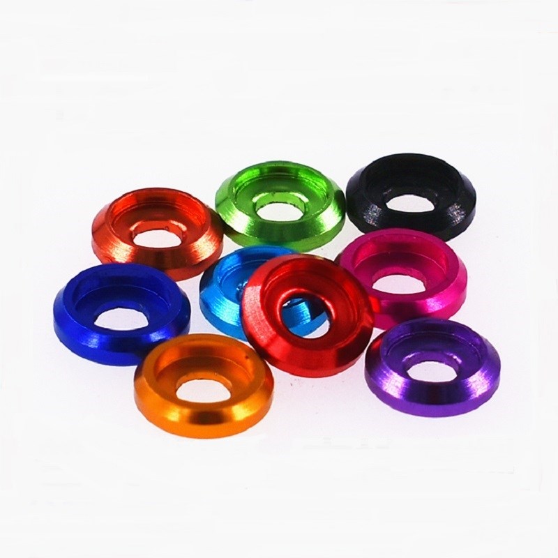 M2M2.5M3M4M5M6彩色x铝合金垫圈架盘头圆头大平头扁头螺丝钉垫片