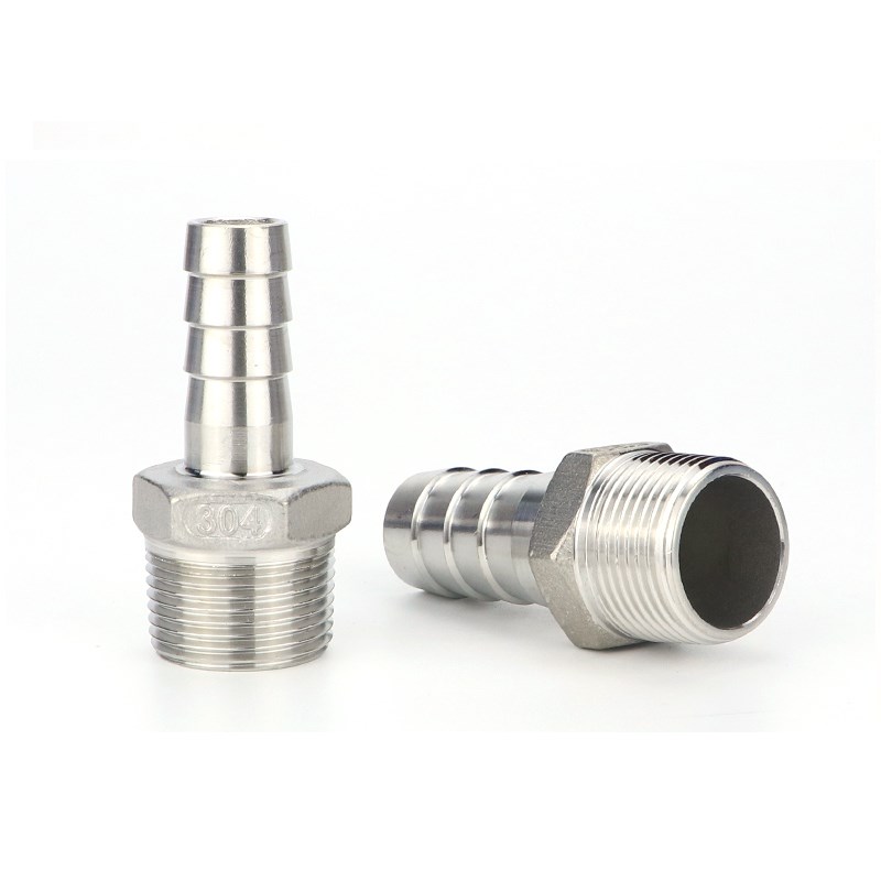 宝塔接头304不锈钢外螺纹皮接气管软管快速接头水管直接外丝宝塔