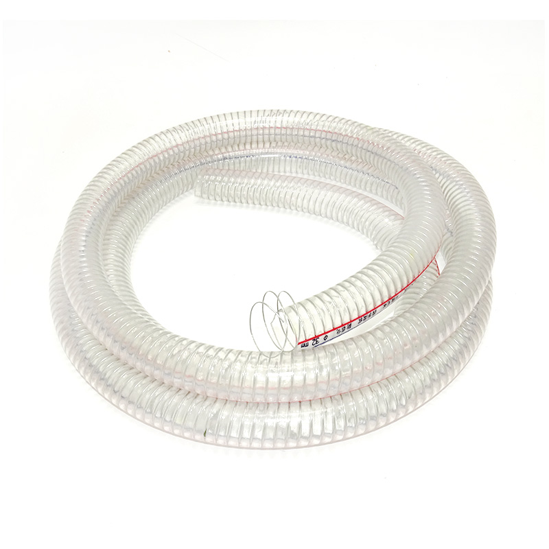 PVC钢丝软管透明耐油管25mm加厚塑料水管防冻真空管子软水管1/2寸