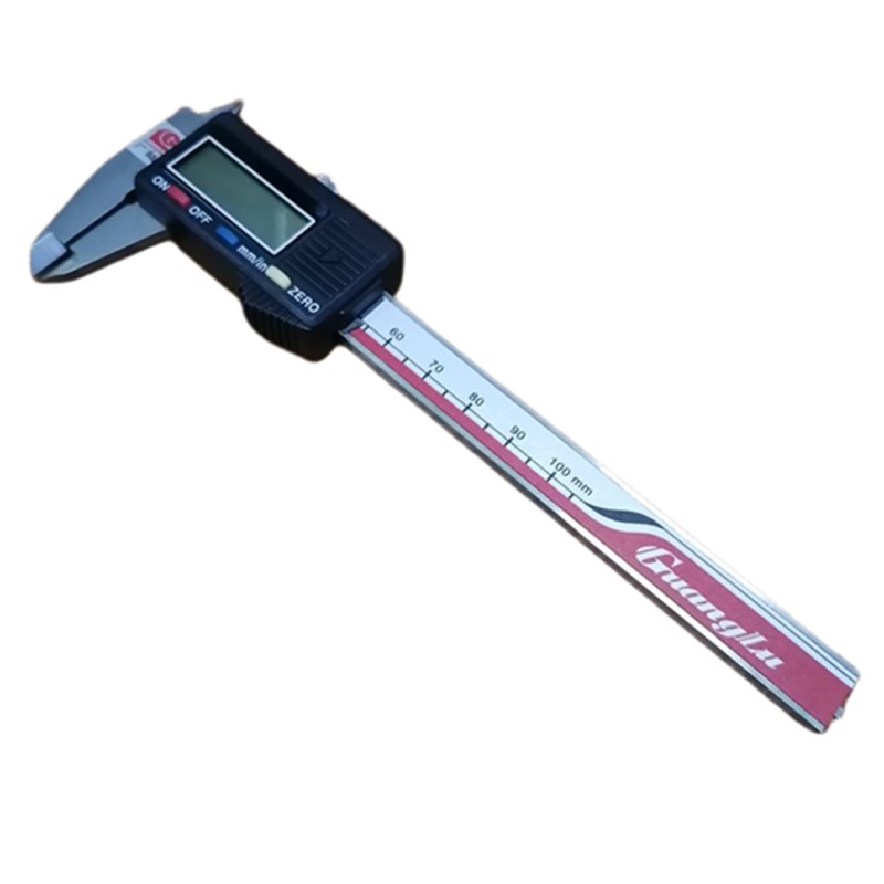 桂林广陆电子数显带防伪袖珍式卡尺0-100mm高精度迷你游标卡尺