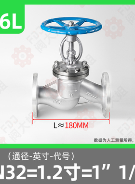 304不锈钢停止阀J41W-25P不锈钢法兰停止阀DN25 DN50 DN65 DN100