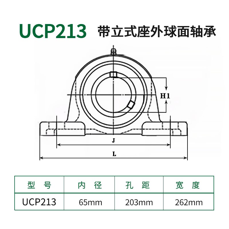 外球面轴承带立式座 UCP209 P210 P211 P212 P213 P214 P215 P216