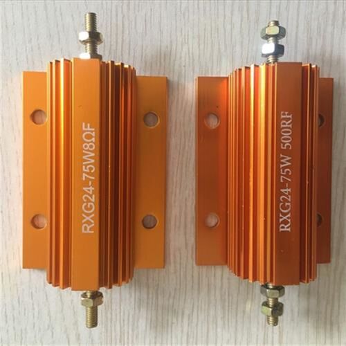 RXG24-75W大功率黄金铝壳电阻器放电预充电阻0.1欧2R3456789负载