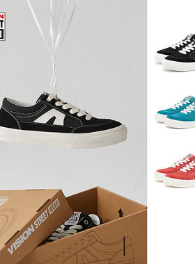 VISION官方 STICK LIGHT多色低帮翻毛皮轻量化板鞋街头运动滑板鞋