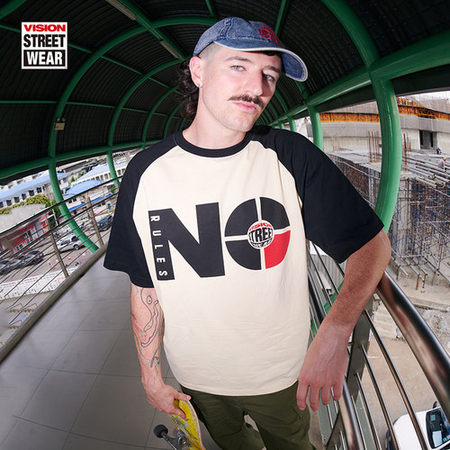 VISION官方 历史复刻系列No Rules美式街头宽松圆领短袖T恤男女