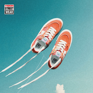 VISION官方 LIGHT脏橘低帮翻毛皮轻量化板鞋 街头运动滑板鞋 STICK