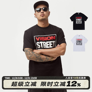 街头短袖 VISION官方 LOGO美式 BOX T恤男女春夏多色 经典