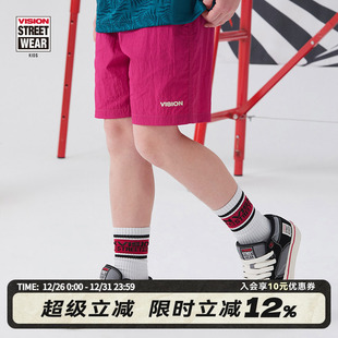 撞色刺绣LOGO宽松户外运动短裤 VISION 男女儿童夏季 童装 KIDS