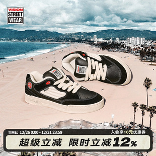 运动男女滑板鞋 VISION官方 街头复古面包鞋 黑白美式 SAVVY经典