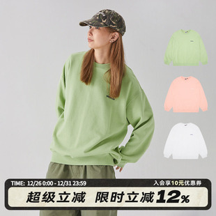 3色可选 街头宽松圆领运动套头卫衣男女同款 VISION官方 美式