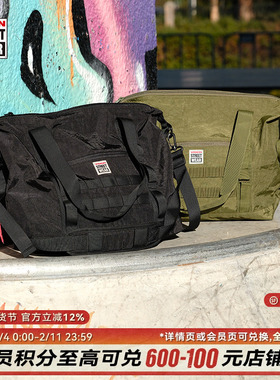 VISION官方 多功能战术单肩包大容量户外通勤2色斜挎包男女秋新款