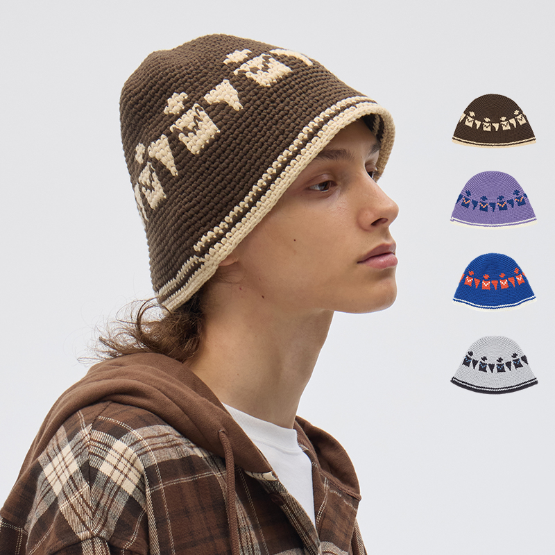 VISION针织渔夫帽