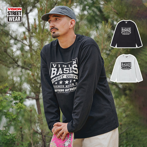 VISION宽松长袖运动T恤