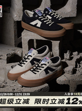 VISION官方 STICK KNIT复古编织经典低帮反毛皮板鞋运动滑板鞋