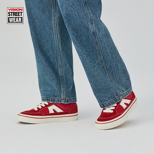 STICK胭脂红滑板鞋