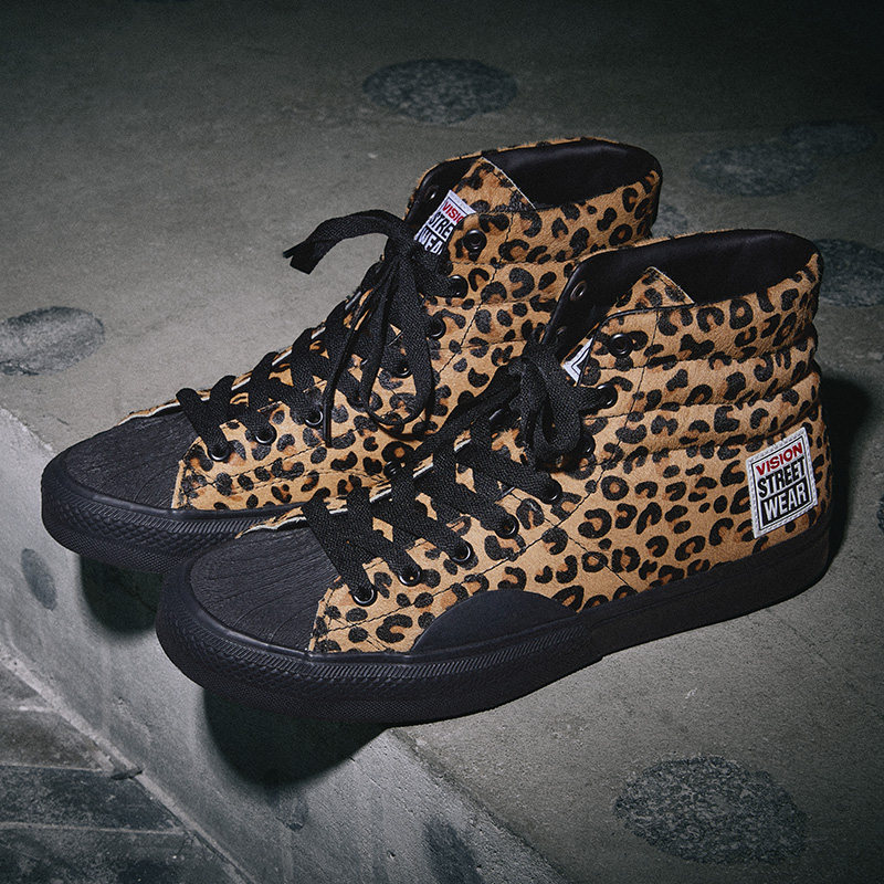 VISION官方  SUEDE HI元年复刻豹纹满印贝壳头高帮滑板休闲运动鞋,运动鞋new,帆布鞋,淘宝优惠券,粉丝福利购,淘宝优惠卷