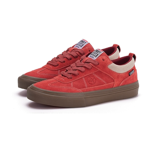 VISION官方 CHOPPER系列丝光全反毛皮南瓜橘复古T头滑板鞋