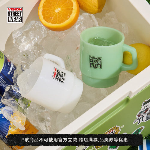 VISION官方 马克杯玻璃杯咖啡杯办公室茶杯果汁饮料杯简约杯子