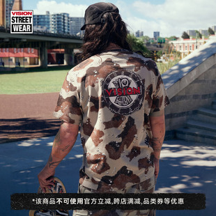 VISION官方 T恤 沙漠迷彩系列复刻图案印花沙砾感短袖