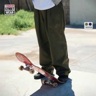长裤 复古水洗廓形锥形宽松工装 美式 VISION官方