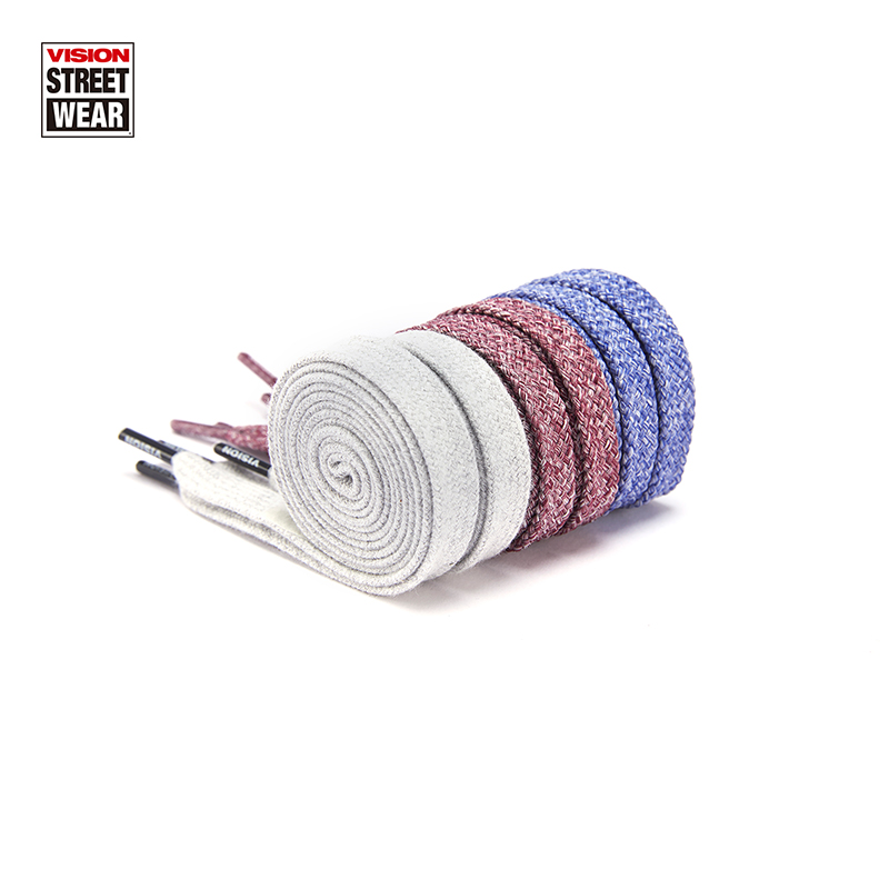 VISION官方 美式复古花纱（10mm）扁鞋带 多色多长度可选