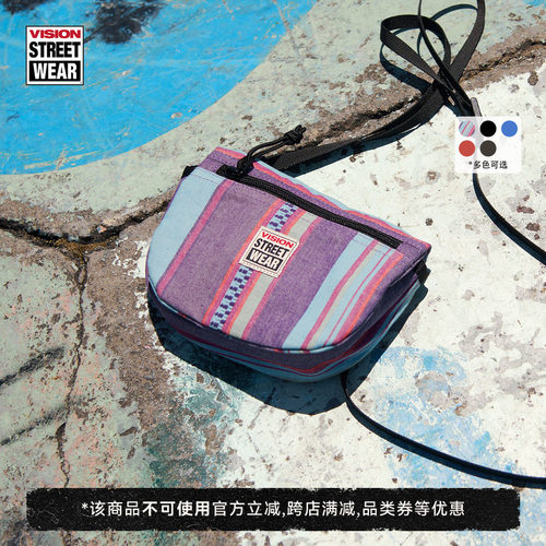 VISION官方 美式街头BOGO翻盖多口袋斜挎包轻量化运动单肩包