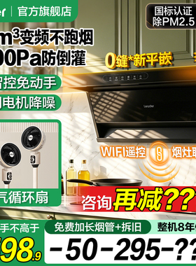 海尔出品统帅抽油烟机家用厨房大吸力吸油烟机抽风机抽烟机F28