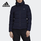 连帽保暖羽绒服 Adidas 女子运动休闲短款 新款 FT2576 阿迪达斯正品