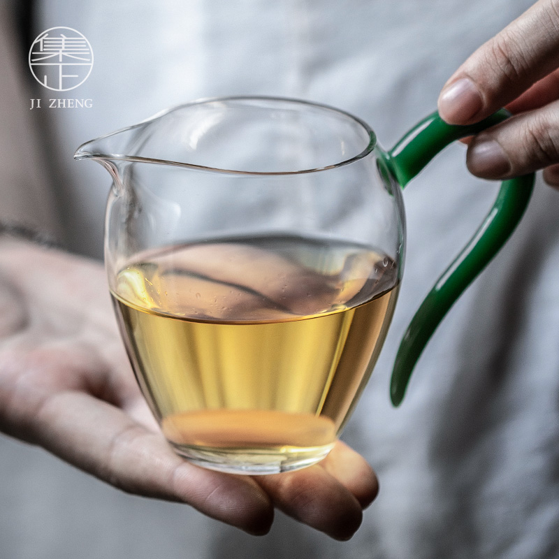 集正耐热高硼硅玻璃玻璃公道杯