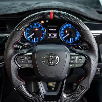 埃尔法20 30系 hilux markx ACR50改装新款LX600碳纤维方向盘总成