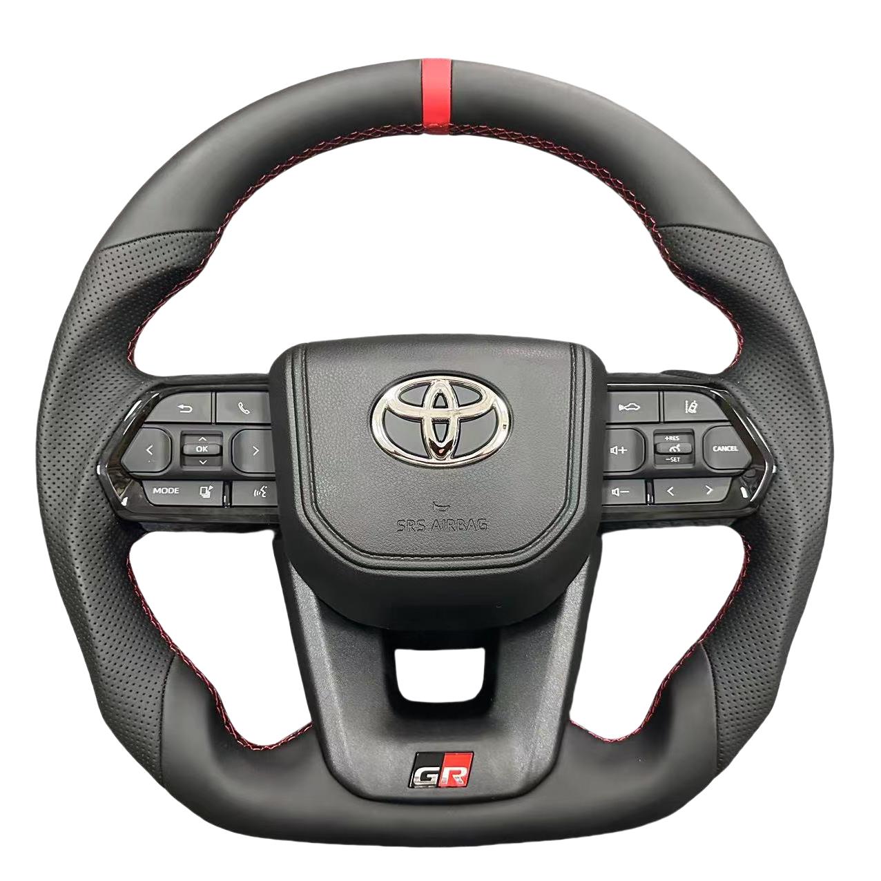 普拉多LC150LC200埃尔法威尔法ACR50凯美瑞改装LC300运动款方向盘