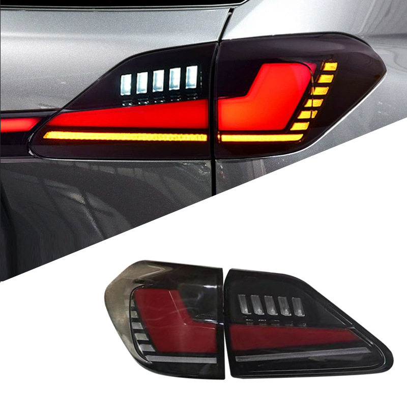 适用于09-15款雷克萨斯RX尾灯总成改装LED贯穿式行车灯流水转向灯