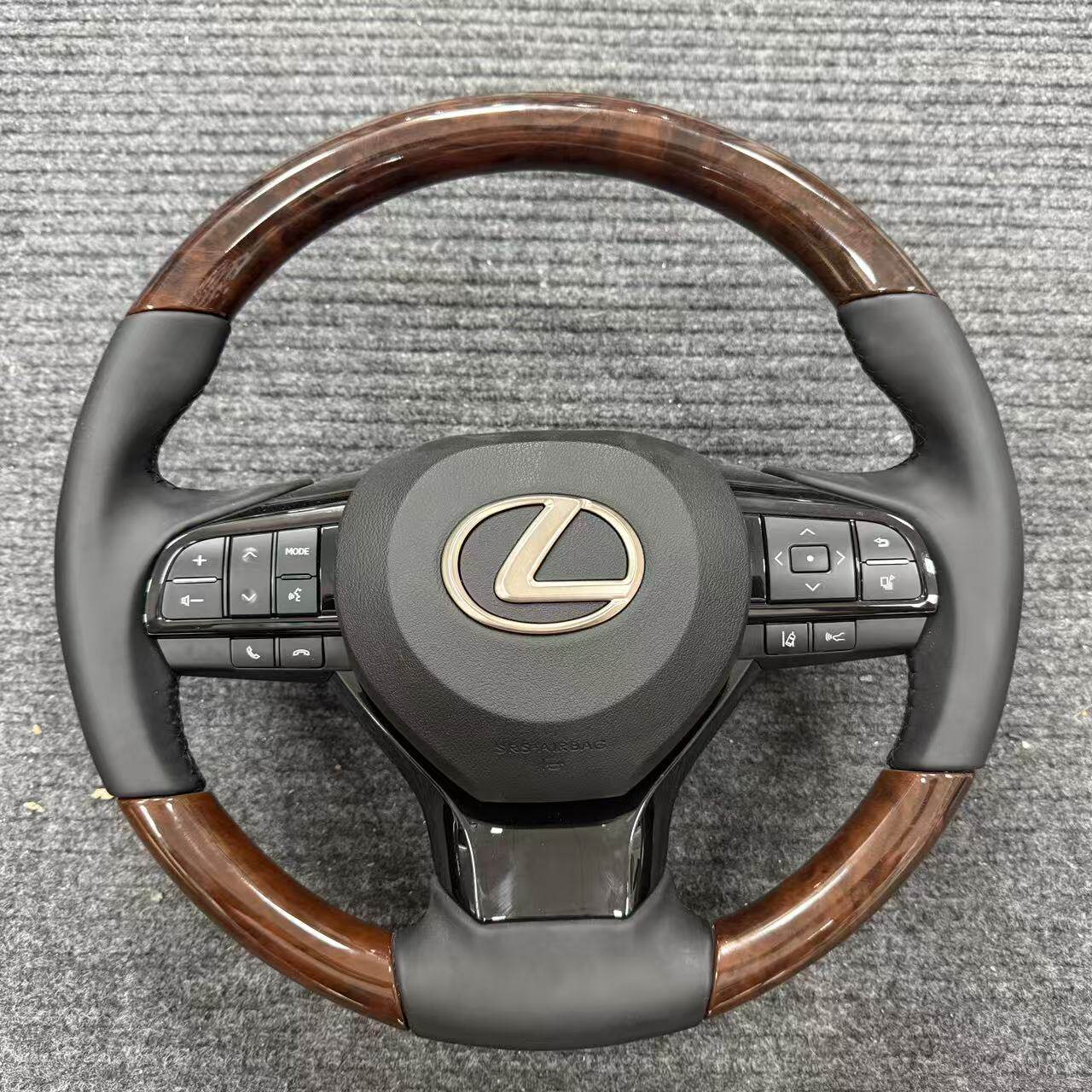 雷克萨斯IS GS RX ES LX锐志皇冠凯美瑞埃尔法升级570桃木方向盘