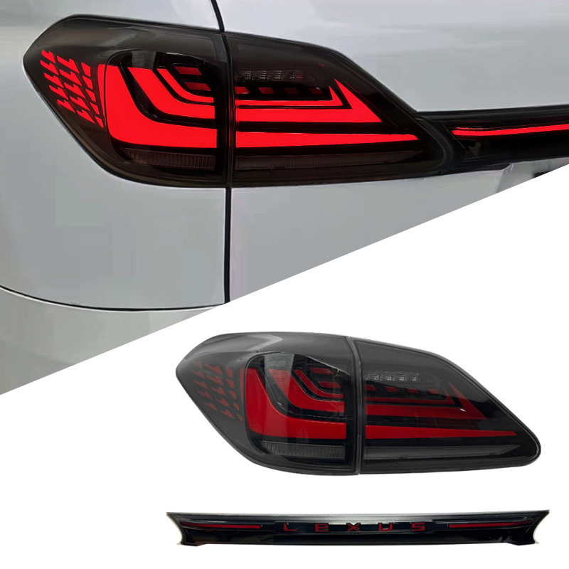 适用于09-15款雷克萨斯RX尾灯总成改装LED贯穿式行车灯流水转向灯