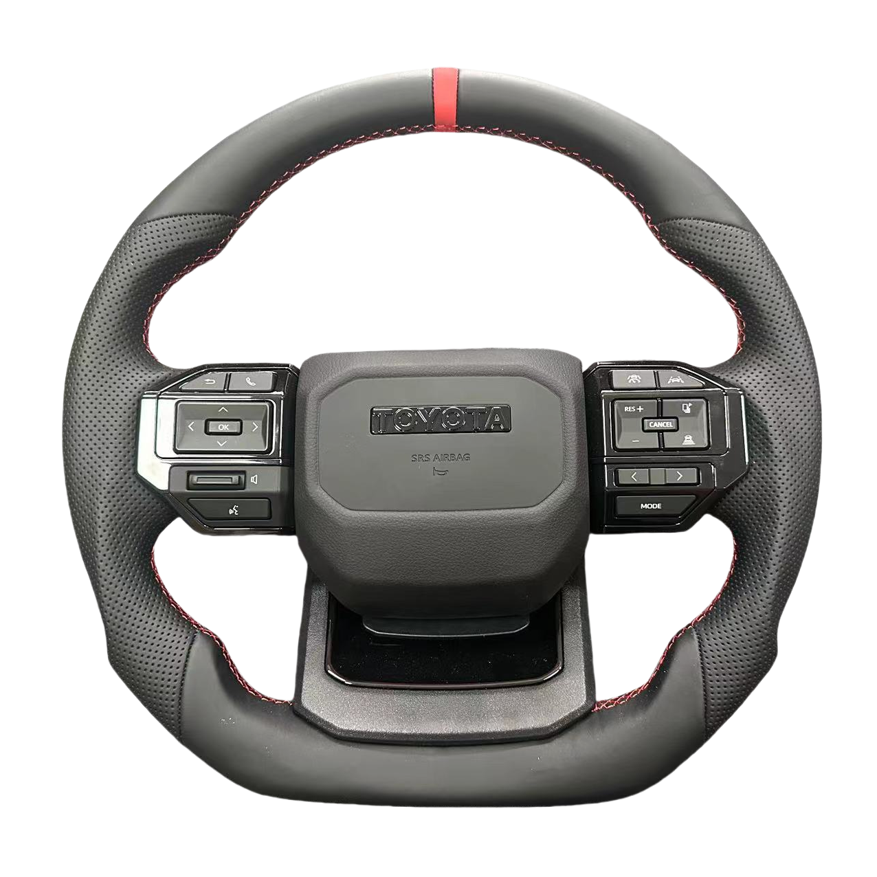 普拉多霸道兰德酷路泽埃尔法威尔法升级LC250真皮运动方向盘