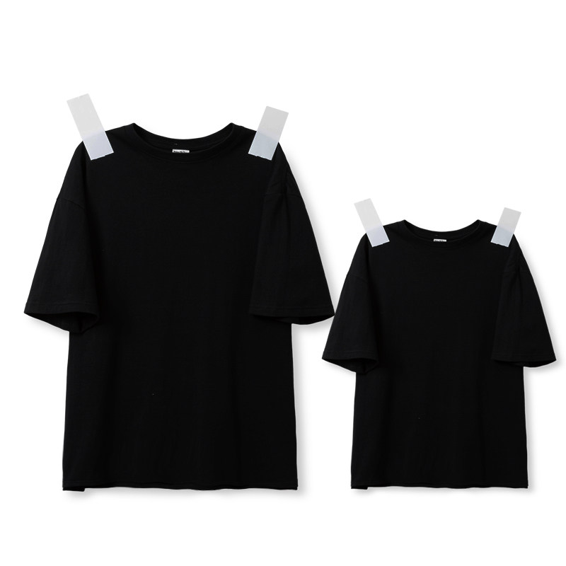 단색 사진관 촬영 부모자식 여름 가족사진 의상 3 4 5인 가족 가족의상 흑백 티셔츠