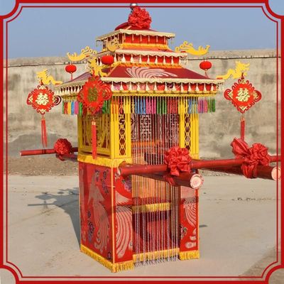 花轿结婚大八抬新娘步撵