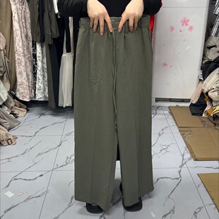 均码 绿色裤 子弹力腰64 100长 395 100