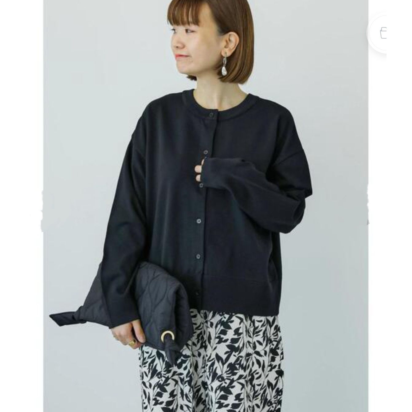 D03032日单新款客供料圆领单排扣微宽松女通勤休闲有弹性短款外套