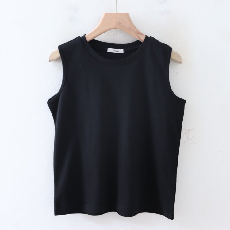 P09013日单夏季新款简洁圆领套头微宽松显瘦好搭配女纯色打底背心