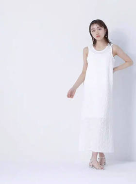 D120113日单客供1.2W+NBB圆领套头直筒显瘦女甜美气质无袖连衣裙